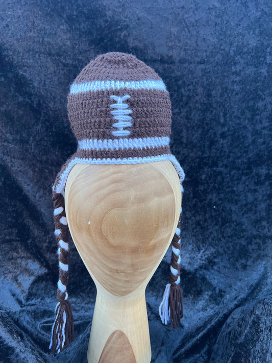 Childs Knitted Football Hat